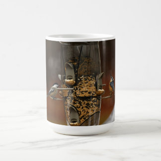 Caneca De Café Um Chickadee & um pica-pau-cinzento