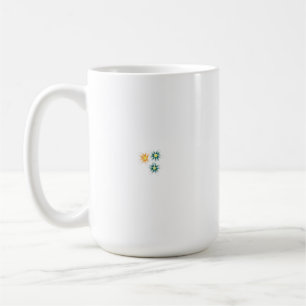 Caneca De Café Um clip-art colorido de uma flor silvestre com det