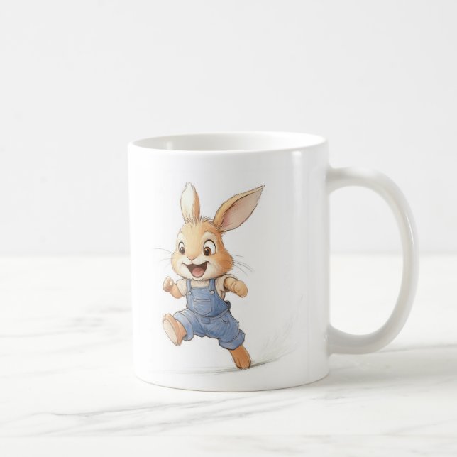 Caneca De Café Um coelhinho em capas brilhantes (Direita)
