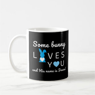 Caneca De Café Um Coelhinho Te Ama - Garotos Cristãos Páscoas