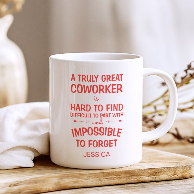 Caneca De Café Um Colaborador Verdadeiramente Excelente com Nome (Criador carregado)