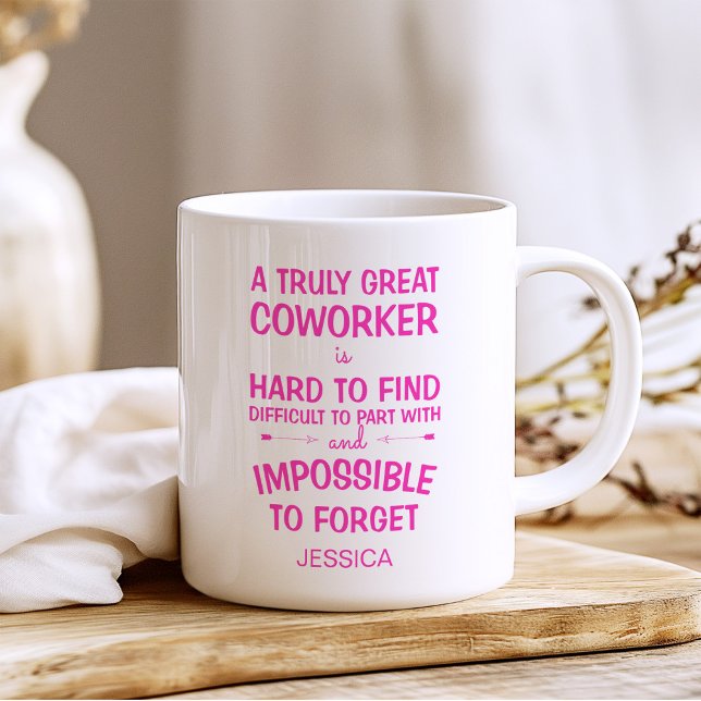 Caneca De Café Um Colaborador Verdadeiramente Excelente com Nome (Criador carregado)