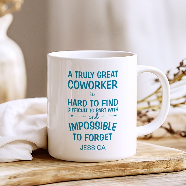 Caneca De Café Um Colaborador Verdadeiramente Excelente com Nome (Criador carregado)