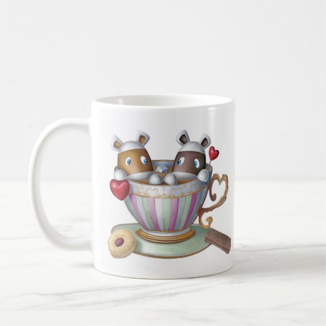 Caneca De Café Um copo do chá & uma fatia de Bake® - meu copo do (Esquerda)