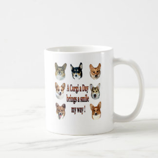 Caneca De Café Um Corgi um o dia traz um sorriso 7