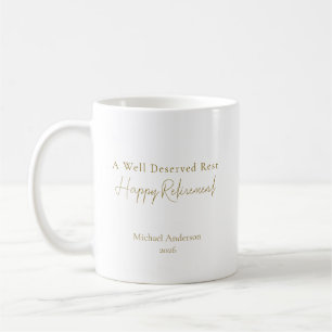 Caneca De Café Um Descanso Bem Merecido Presente Personalizado de