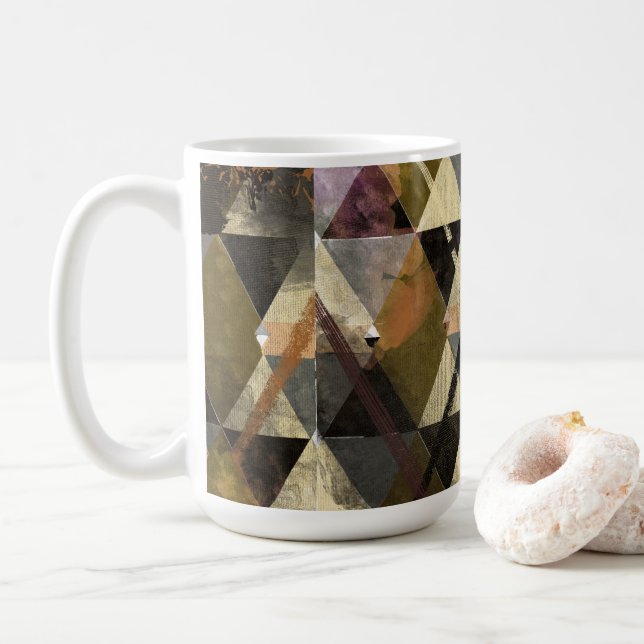 Caneca De Café Um design abstrato moderno (Com Donut)