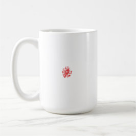 Caneca De Café Um design gráfico vermelho vibrante com ousadia,