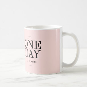 Caneca De Café Um Dia Cita Mugs Rosa Dom Encorajar Doença