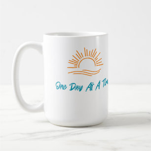 Caneca De Café Um Dia De Cada Vez Café Mug Sober Life 15Oz