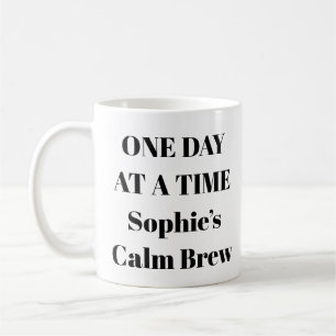 Caneca De Café Um Dia De Cada Vez Mug De Saúde Mental