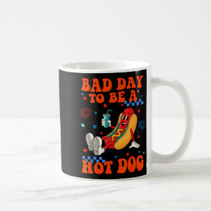 Caneca De Café Um dia ruim para ser um cachorro-quente engraçado