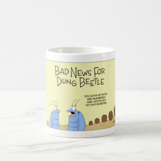 Caneca De Café Um dia ruim para um besouro rola-bosta