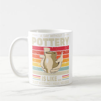 Caneca De Café Um Dia Sem Cerâmica Retro Escultura em Argila Cerâ