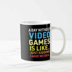 Caneca De Café Um dia sem Videos games Jogos Engraçados
