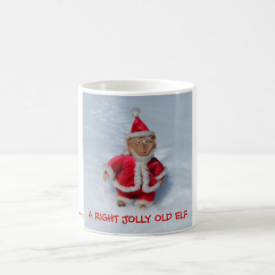CANECA DE CAFÉ UM DUENDE VELHO ALEGRE DIREITO