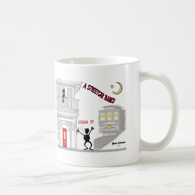 Caneca De Café Um eléctrico nomeado DESEJO (Direita)