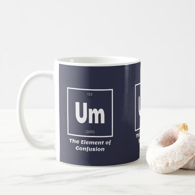 Caneca De Café Um Elemento de Confusão Quimestral Engraçado (Com Donut)