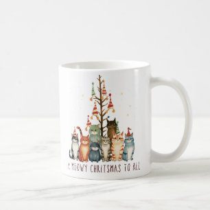 Caneca De Café Um Feliz Natal Para Todos/Gatos