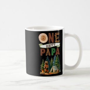 Caneca De Café Um Feliz Papai Camper Primeiro Aniversário Urso de