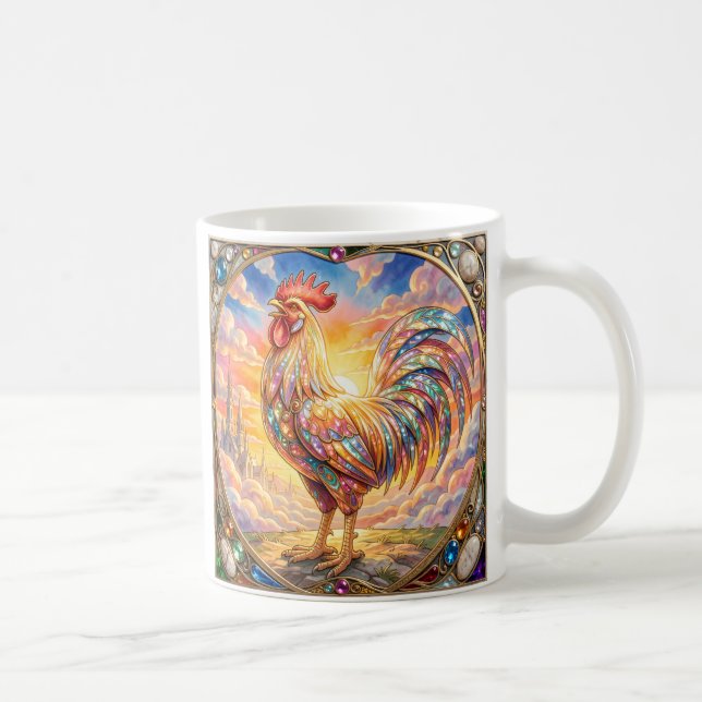 Caneca De Café Um galo etéreo (Direita)