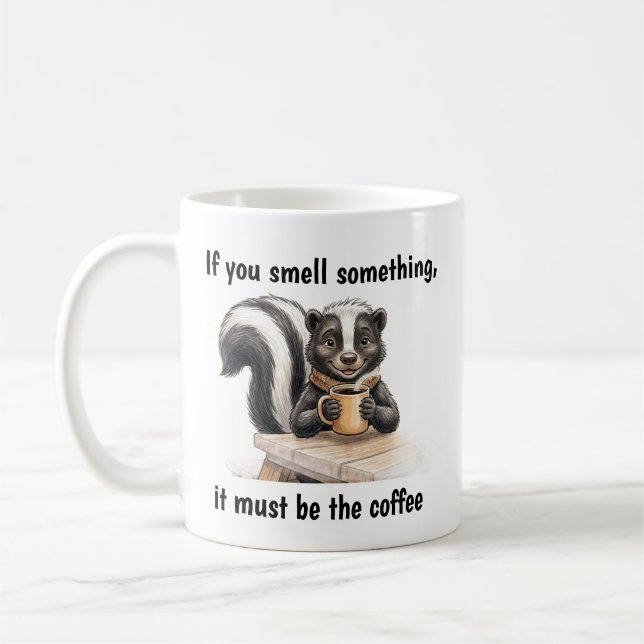 Caneca De Café Um gambá em negação (Esquerda)