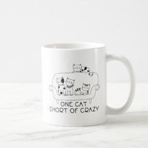 Caneca De Café Um Gato Curto de Louco