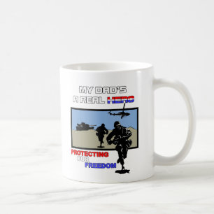 Caneca De Café Um herói real - forças armadas