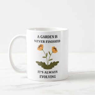 Caneca De Café Um Jardim Nunca Terminou Engraçado de jardinagem
