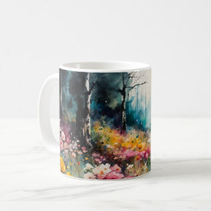 Caneca De Café Um Jardim Pastel