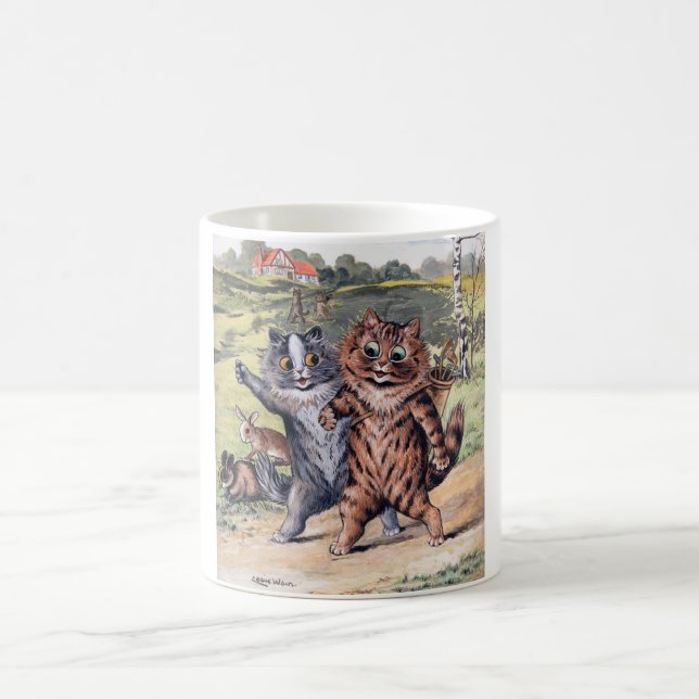 Caneca De Café Um jogo de golfe, Louis Wain (Centro)