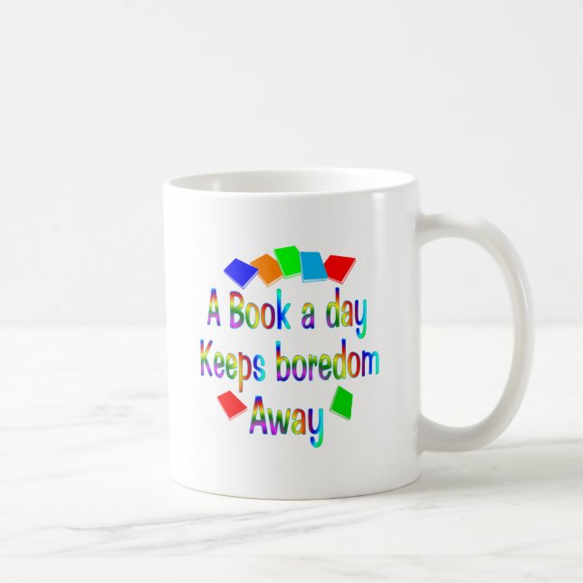 Caneca De Café Um livro um o dia (Direita)