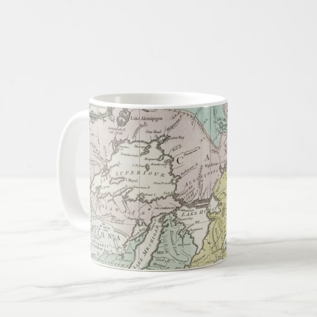 Caneca De Café Um mapa exato de Canadá, 1761 (Frente Esquerda)