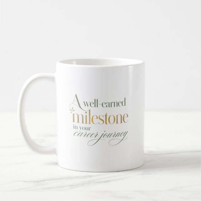 Caneca De Café Um Marco de Carreira Bem Merecido (Esquerda)