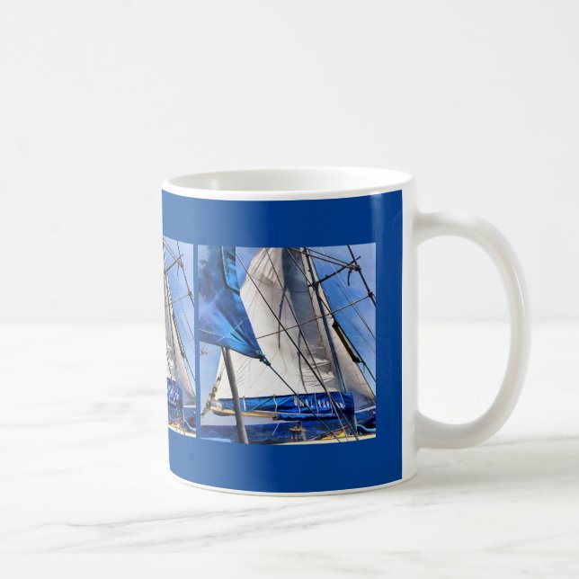 Caneca De Café Um Marinheiro É Um Artista E Seu Meio O Vento (Direita)