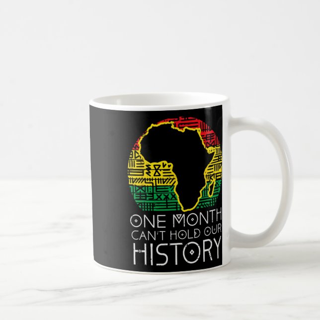 Caneca De Café Um Mês Não Pode Segurar Nossa História Pan-African (Direita)