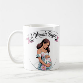 Caneca De Café Um Milagre Começa a Gravidez