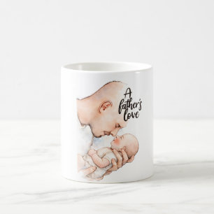 Caneca De Café Um Momento Terno de um Pai
