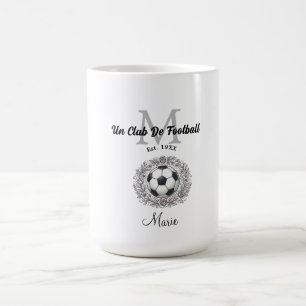 Caneca De Café um monograma de um clube de futebol é, ano copa do