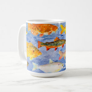 Caneca De Café Um monte de peixes na caneca-do-mar