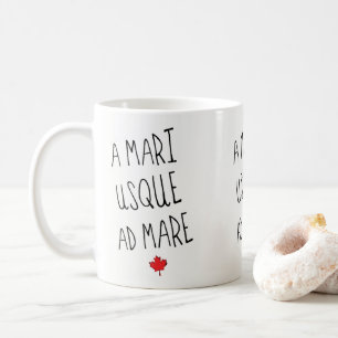 Caneca De Café Um Motto Mari Usque Ad Mare Mug Canada