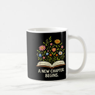 Caneca De Café Um novo capítulo começa inspirando leitores biblio