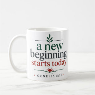 Caneca De Café Um Novo Começo Começa Hoje Inspiração Cristã
