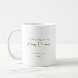 Caneca De Café Um Novo Começo Elegante Presente Personalizado de