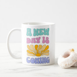 Caneca De Café Um Novo Dia Está Chegando