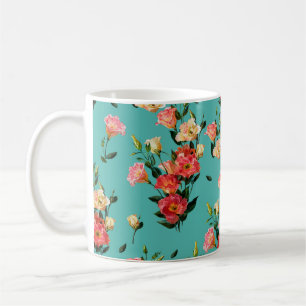 Caneca De Café Um padrão floral constante no estilo vitoriano. B