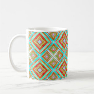 Caneca De Café Um padrão ininterrupto e colorido, abstrato, arte,