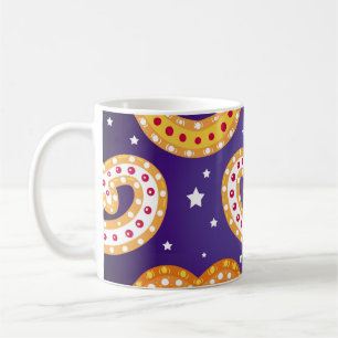 Caneca De Café Um padrão perfeito com doces de Natal. Vintage il