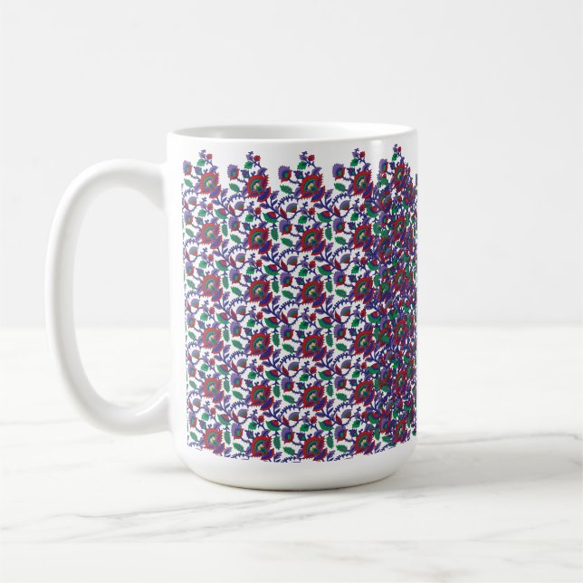 Caneca De Café Um padrão sem costura, simétrico, com repetições (Esquerda)