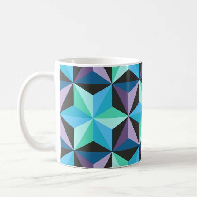 Caneca De Café Um padrão sem falhas com estrelas. Abstrato (Esquerda)